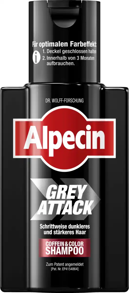 Bild 1 von Alpecin Grey Attack Coffein + Color Shampoo, 200 ml