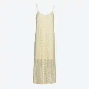 Damen-Ajour-Strick-Kleid mit Spaghettiträgern