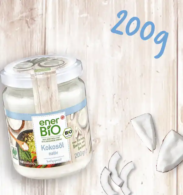 Bild 2 von enerBiO Kokosöl nativ Naturland, 200 g