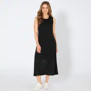 Damen-Kleid mit Rundhalsausschnitt