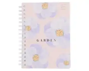 Spiralnotizbuch A6 80 Blatt kariert Garden