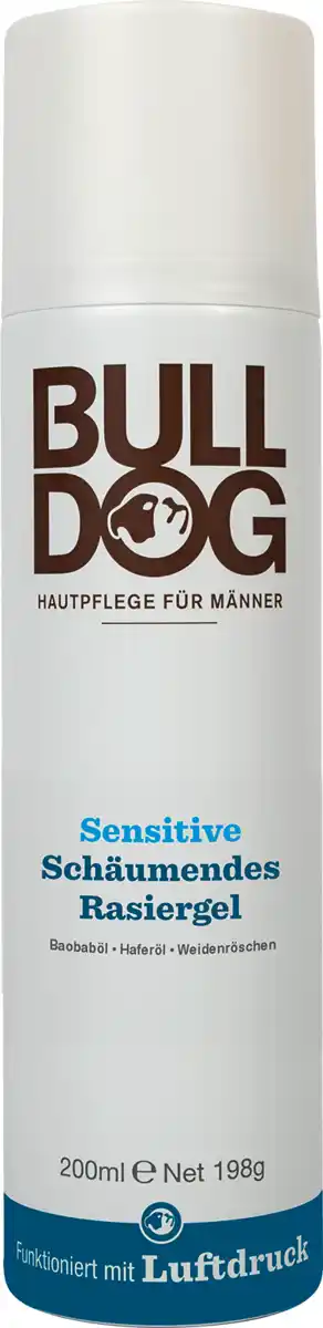 Bild 1 von BULLDOG Sensitive Schäumendes Rasiergel, 200 ml