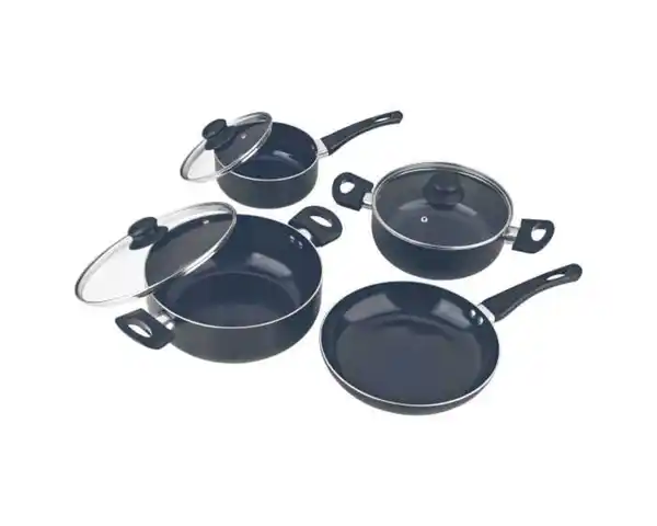 Bild 1 von Aluminium-Koch- & Bratset 7tlg.