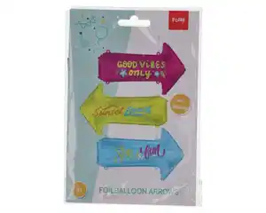 Folienballon 3er Pfeile, farbig
