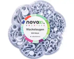novooo Wackelaugen weiß 500 Stk.