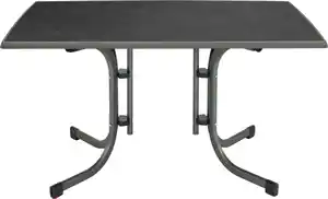 Klapptisch Boulevard, 132 x 72 x 90 cm, Stahl, anthrazit/schiefer