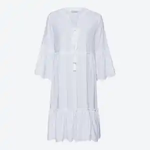 Damen-Kleid mit Rüschen und Stickerei