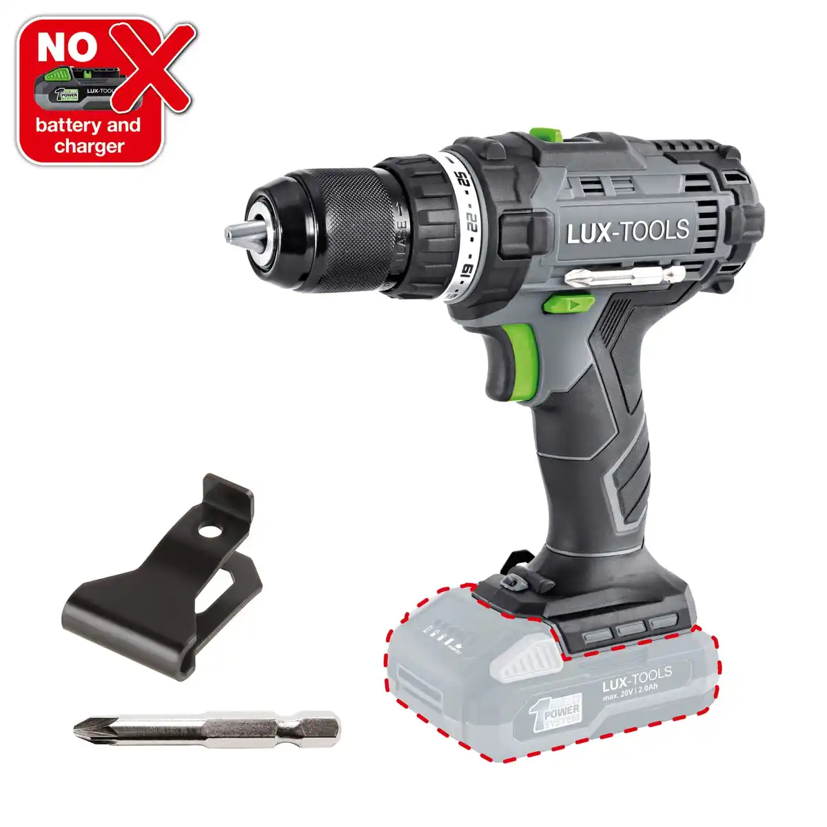 Bild 1 von LUX Akku-Bohrschrauber 1 PowerSystem A-BS-20