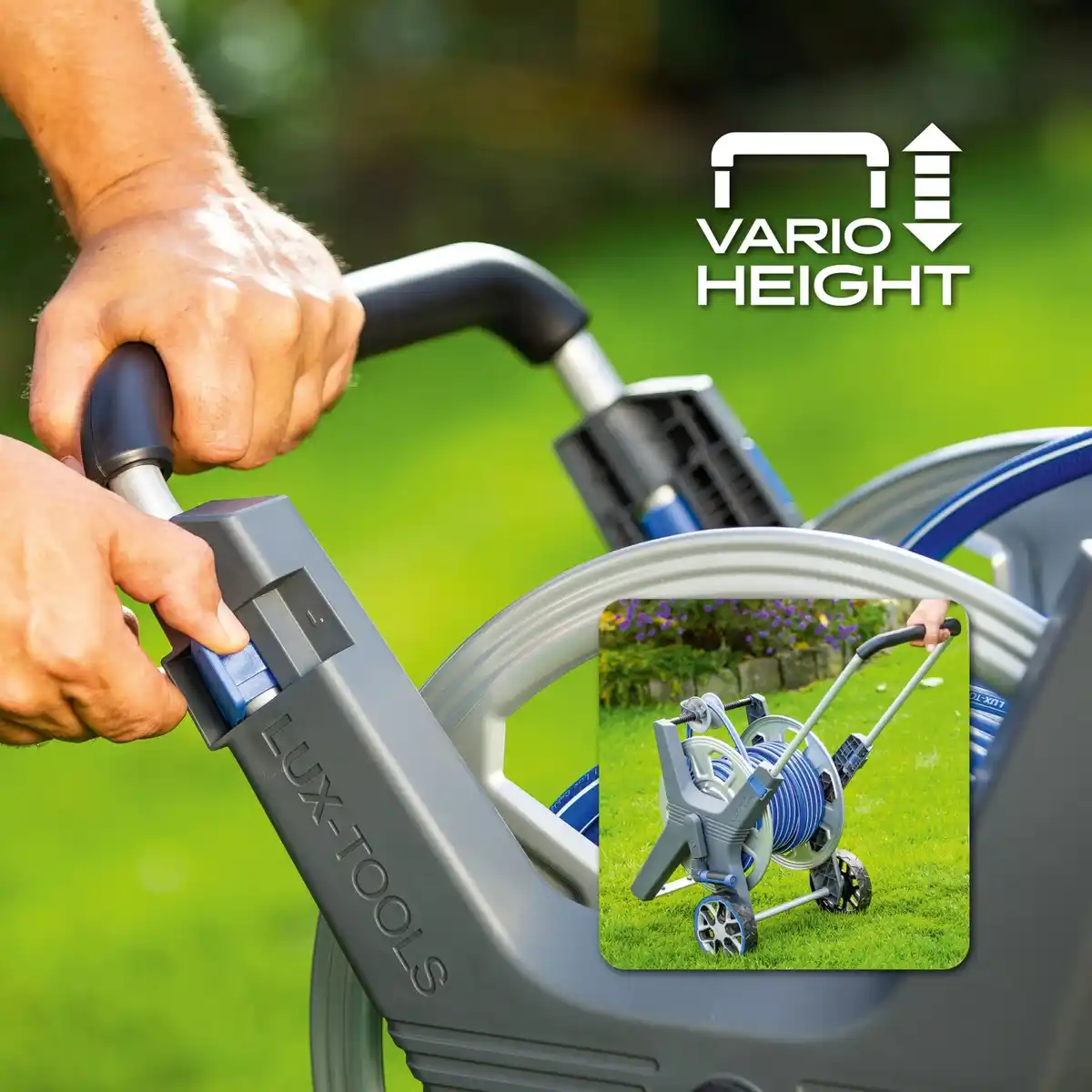 Bild 4 von LUX Schlauchwagen-Set Pro Metalltrommel mit Schlauch 30 m