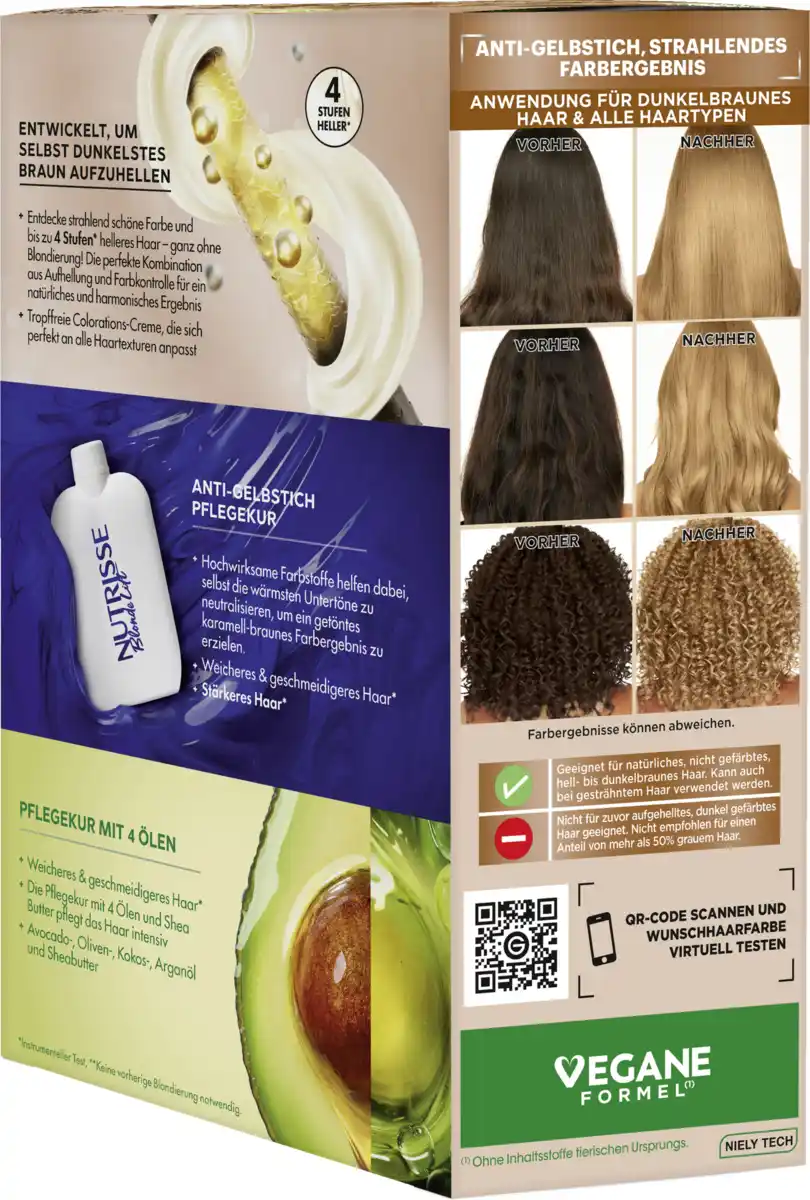 Bild 3 von Garnier Nutrisse Nutrisse Blonde Lift Karamell Toffee - Aufhellung für dunkles Haar UL2