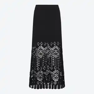 Damen-Rock mit Ajour-Muster