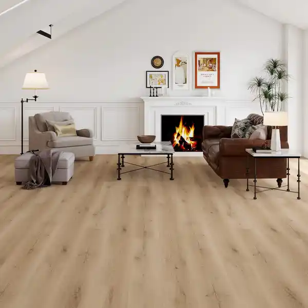 Bild 2 von Klick-Vinylboden Landhausdiele Eiche Torsby mit Kork-Trittschalldämmung