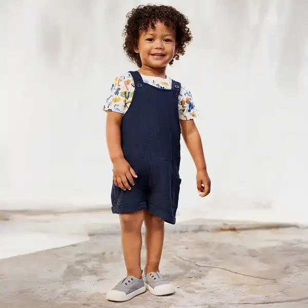 Bild 1 von Baby-Jungen-Set mit Dino-Motiven, 2-teilig