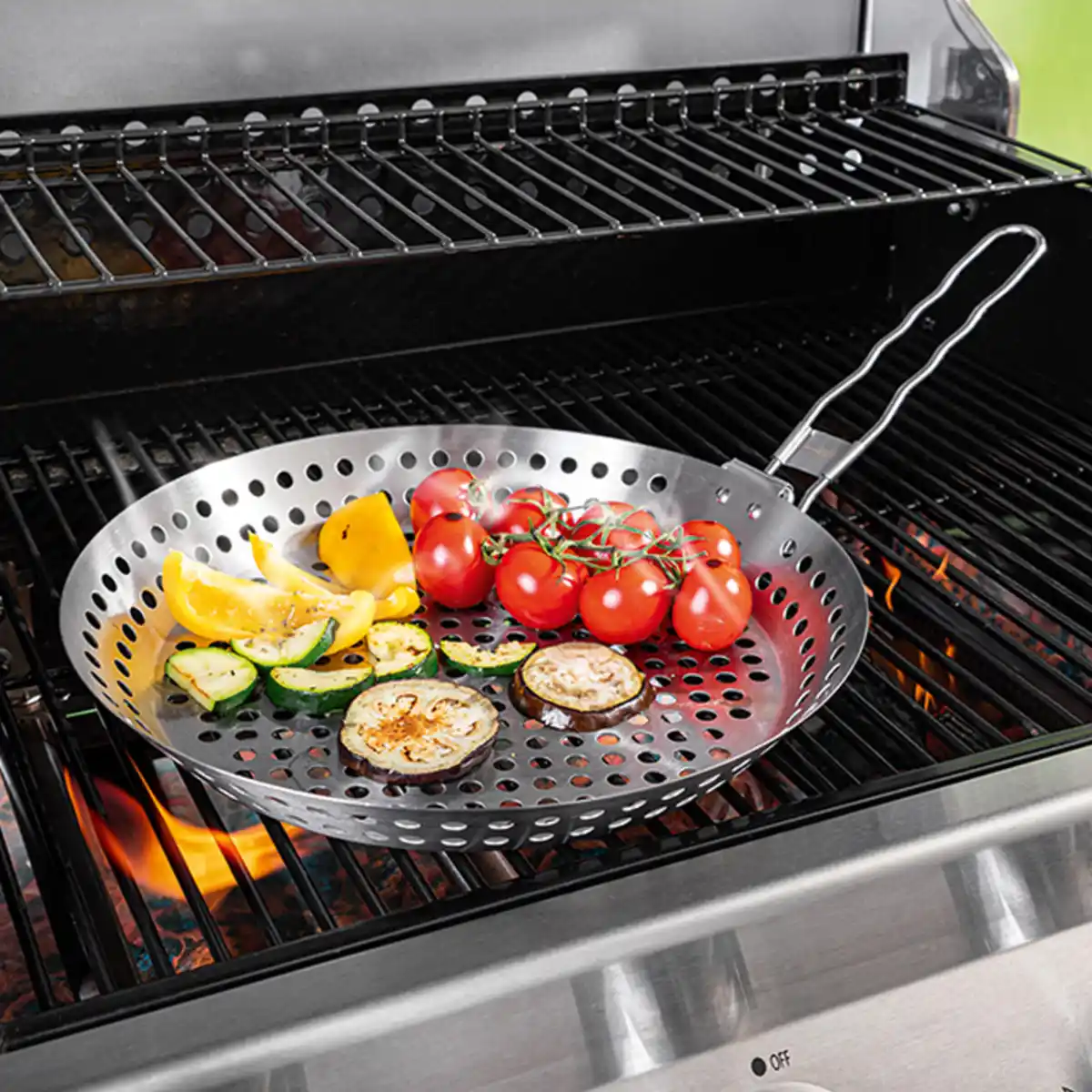 Bild 1 von Grill Gourmet Edelstahl-Grillpfanne