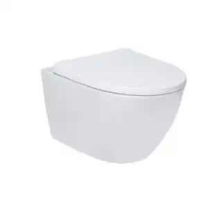 VEROSAN PRO Wand-WC 'Nakia Twister Flush' spülrandlos inkl. WC-Sitz weiß