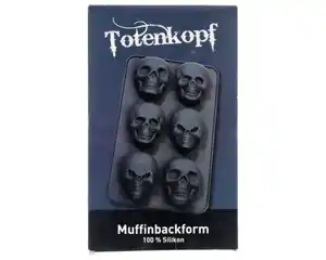 Totenkopf Muffinbackform Silikon