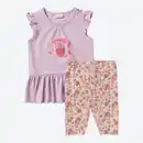 Bild 2 von Baby-Mädchen-Set mit Fisch-Motiv, 2-teilig