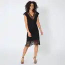 Bild 1 von Damen-Kleid mit Mesh-Einsatz am Ausschnitt