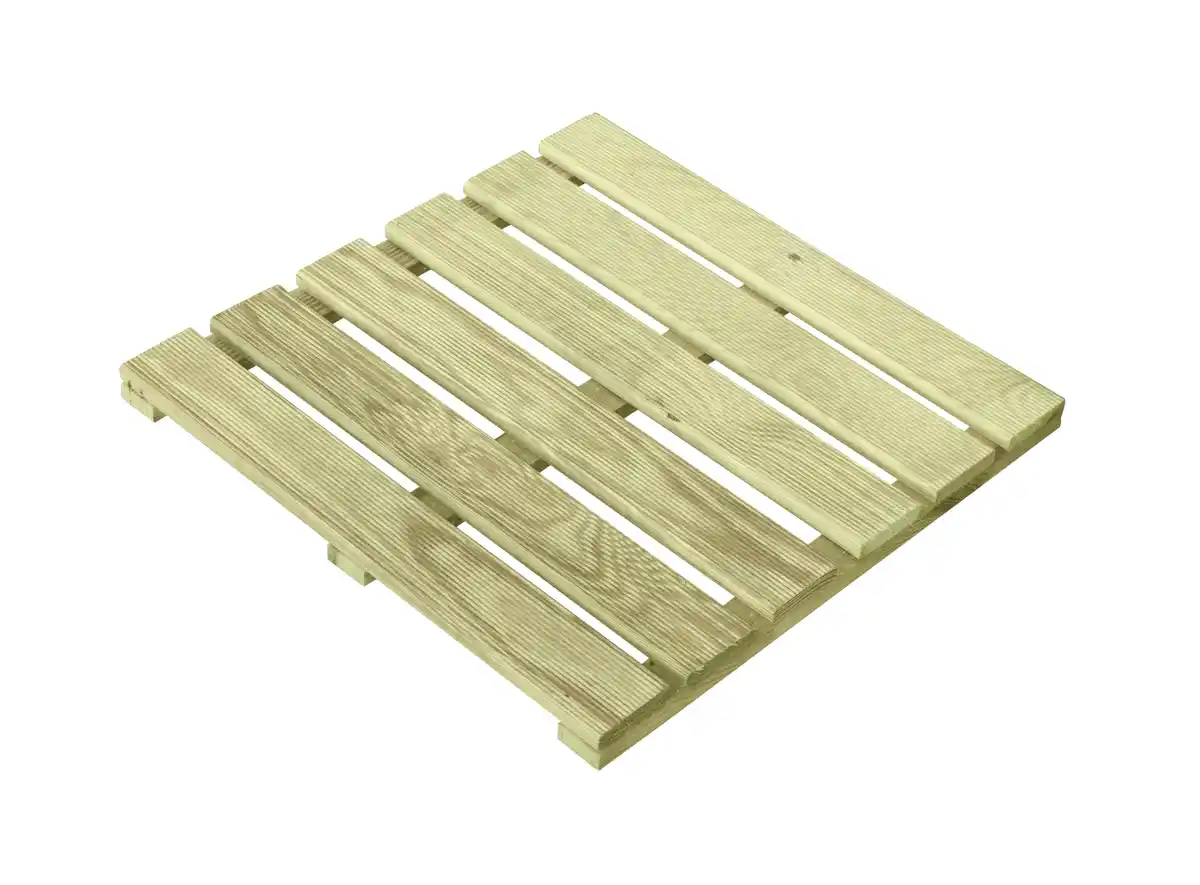 Bild 1 von Holzfliese Kiefer kesseldruckimprägniert 40 x 40 x 2,4 cm