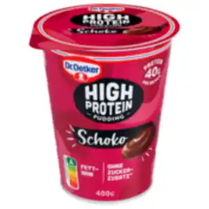 Dr. Oetker High Protein Pudding Schoko oder Rote Grütze
