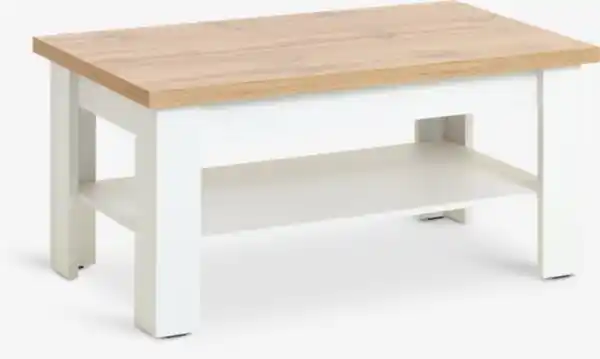 Bild 1 von Couchtisch MARKSKEL 60x110 weiß/eiche
