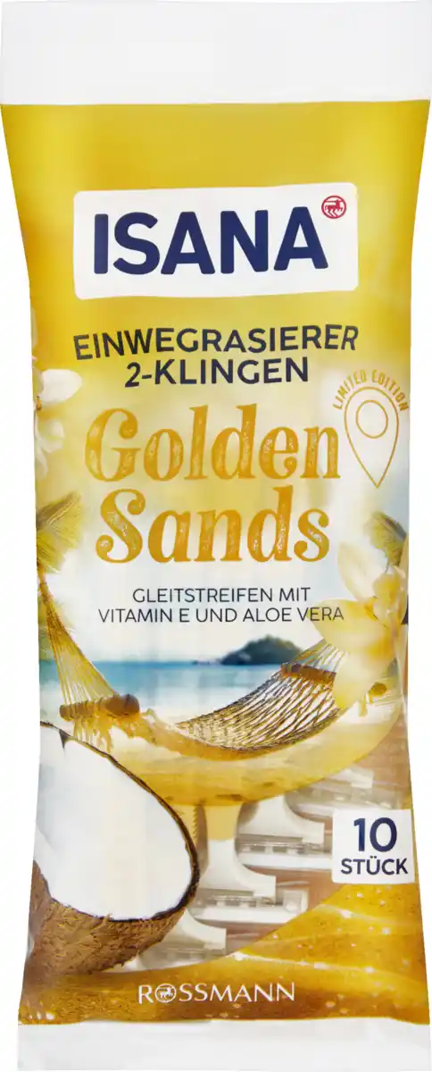 Bild 1 von ISANA Einwegrasierer Golden Sands