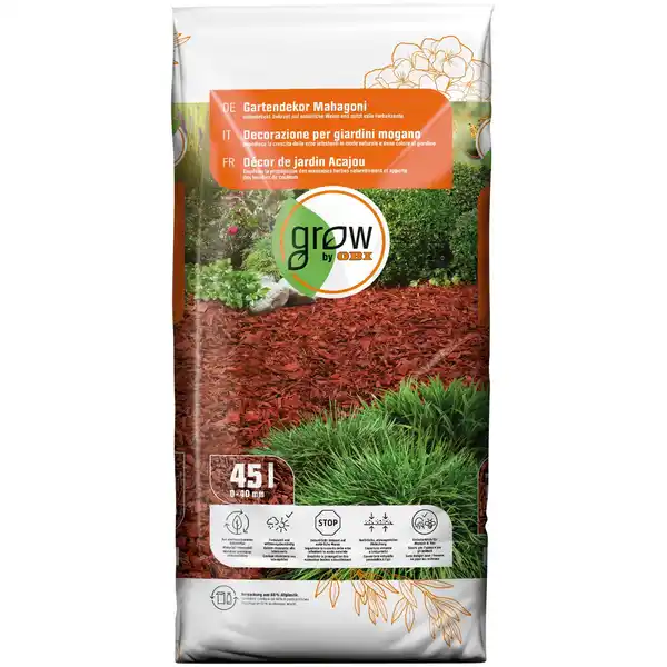Bild 1 von GROW by OBI Gartendekor Mahagoni, 45l