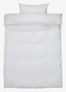 Satin-Bettwäsche BARBO 135x200 weiß
