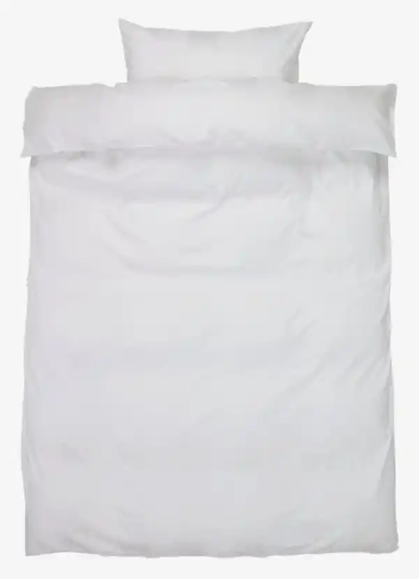 Bild 1 von Satin-Bettwäsche BARBO 135x200 weiß
