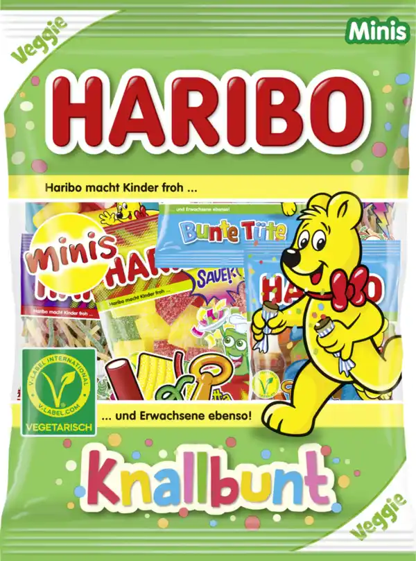 Bild 1 von Haribo Knallbunt Minis, 230 g