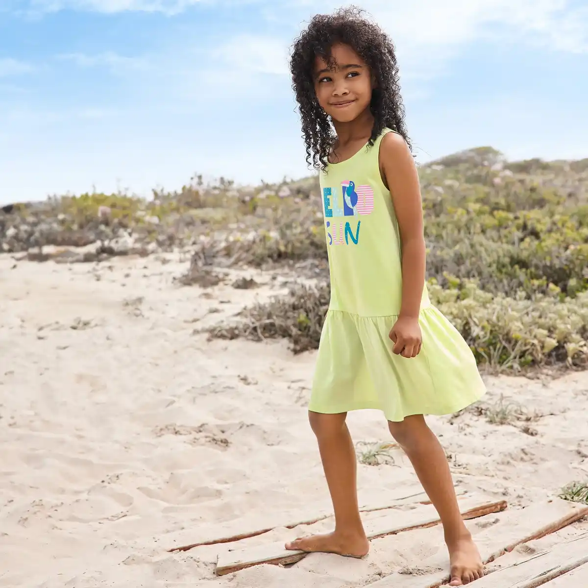 Bild 1 von Kinder-Mädchen-Kleid mit Frontaufdruck