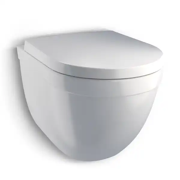 Bild 1 von Wand-WC 'Raumspar' inklusive WC-Sitz weiß