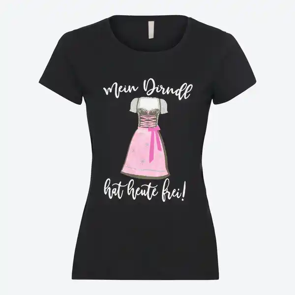Bild 1 von Damen-T-Shirt mit Trachten-Frontaufdruck