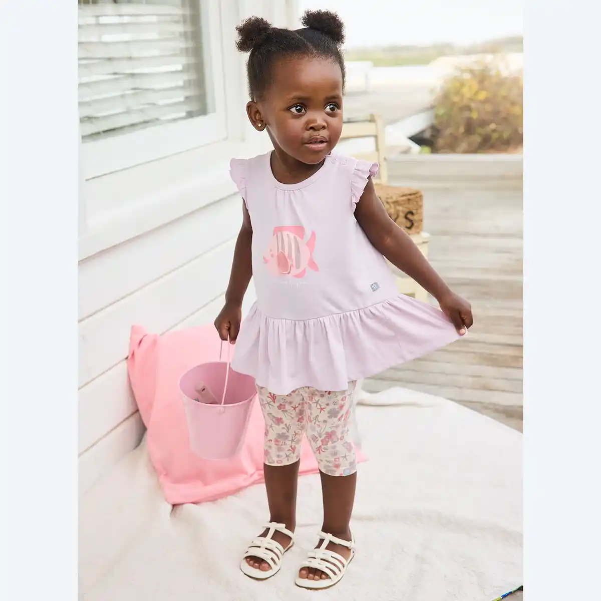 Bild 1 von Baby-Mädchen-Set mit Fisch-Motiv, 2-teilig