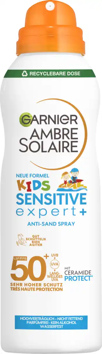 Bild 1 von Garnier Ambre Solaire KIDS SENSITIVE expert+ Anti-Sand Spray LSF 50+, 150 ml