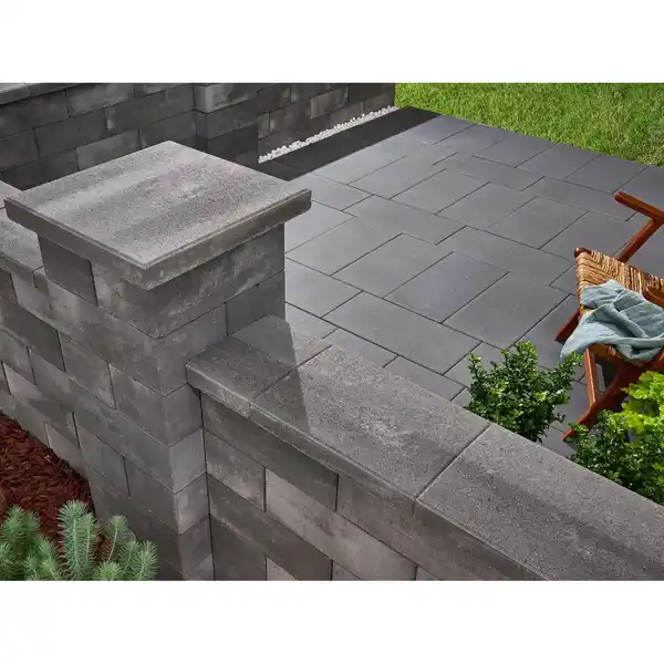 Bild 4 von Kann Lindeza-Mauer Normalstein 40 cm x 20 cm x 15 cm Vulkananthrazit