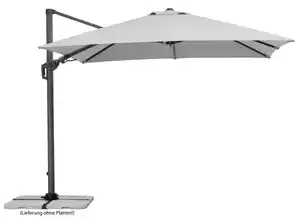 Schneider Sonnenschirm Rhodos Twist silbergrau 300 x 300 cm