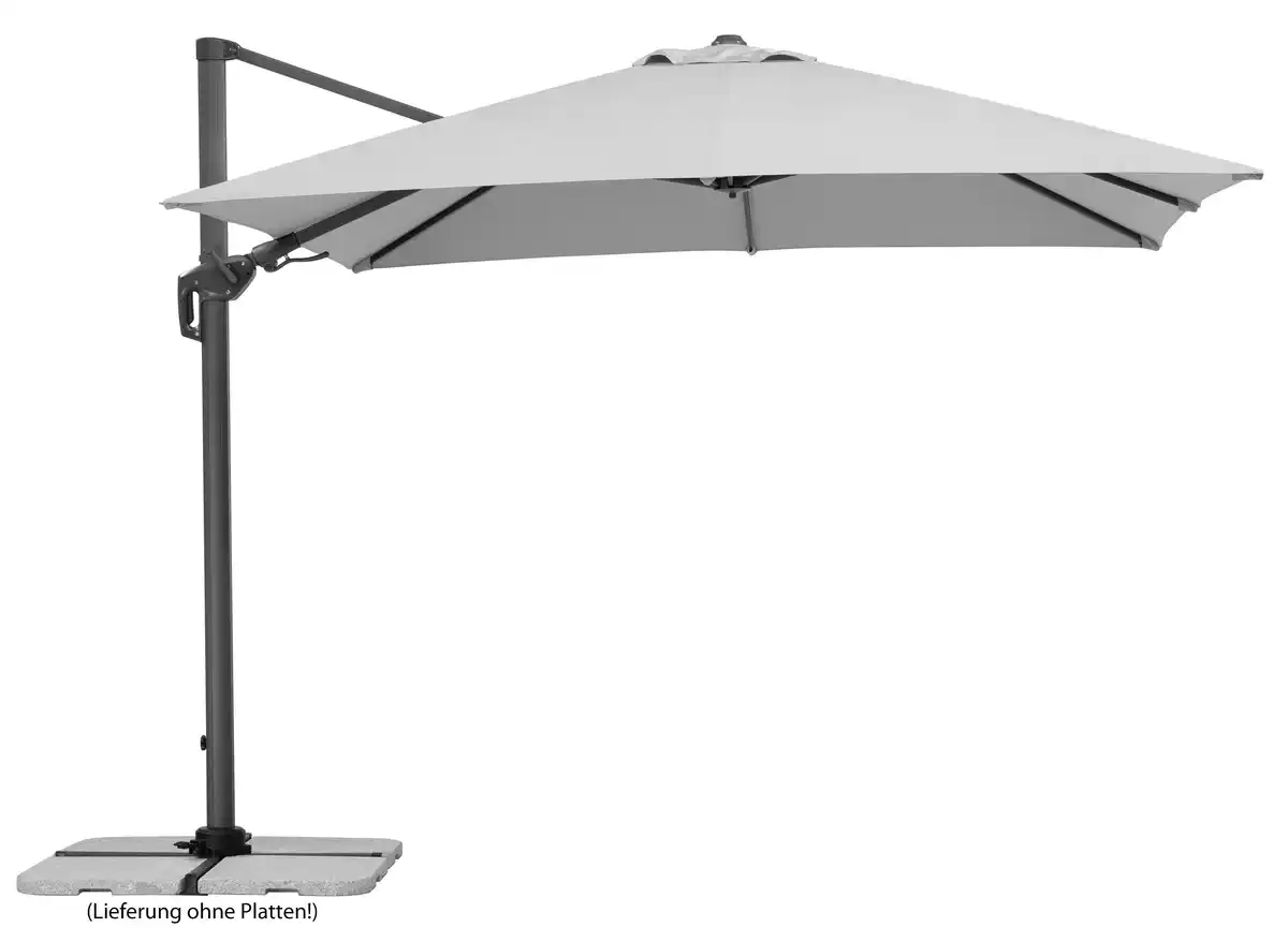 Bild 1 von Schneider Sonnenschirm Rhodos Twist silbergrau 300 x 300 cm