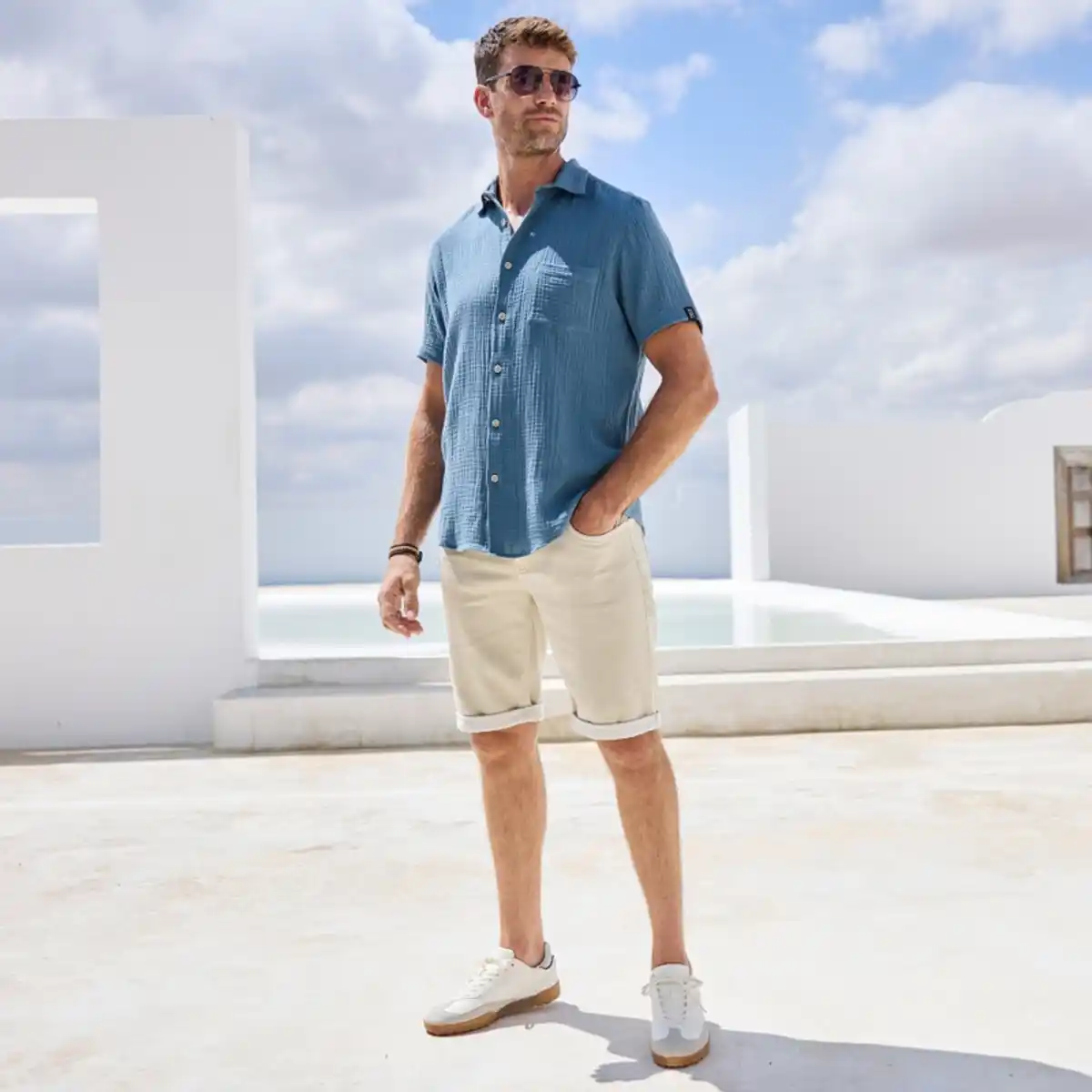 Bild 4 von Herren-Bermudas mit Tunnelzug