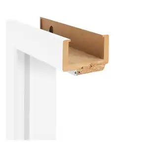 Classen Zarge 'Natura' weiß 198,5 x 73,5 x 9,5-11,5 cm, Linksanschlag