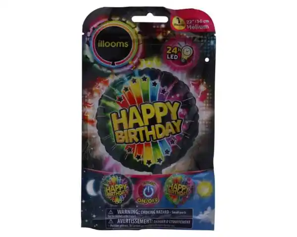 Bild 1 von LED Folienballon Happy Birthday