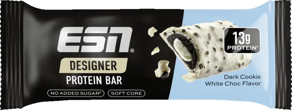 Bild 1 von ESN Designer Protein Bar Dark Cookie White Chocolate, 45 g