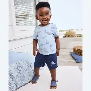 Baby-Jungen-Set mit Wal-Motiven, 2-teilig