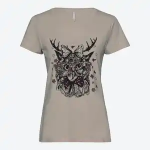 Damen-T-Shirt mit Trachten-Frontaufdruck