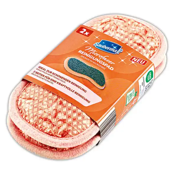 Bild 2 von Saubermax Bunte Microfaser Spezialschwämme
