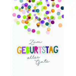 Geburtstagskarte - Zum Geburtstag alles Gute