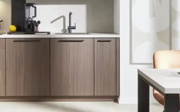 Bild 4 von Nobilia - Einbauküche Stadum, Nussbaum Milano Nachbildung, inkl. AEG Elektrogeräte