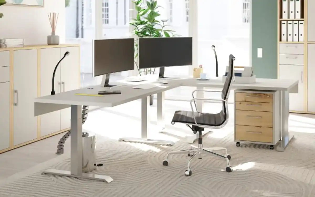 Bild 4 von Vito - Rollcontainer Vary, kreidegrau/Asteiche-Nachbildung