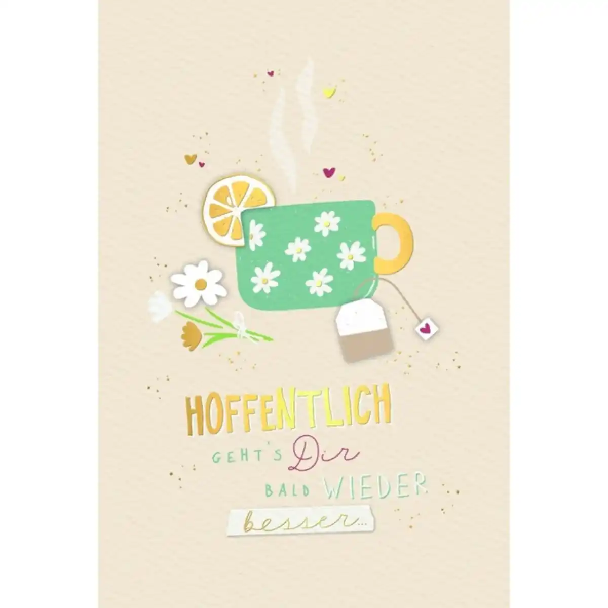 Bild 1 von Genesungskarte - Hoffentlich geht's dir bald wieder besser