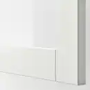 Bild 4 von BESTÅ Aufbewahrung mit Türen, weiß/Sindvik/Stubbarp Klarglas weiß 180x42x76 cm